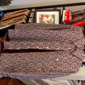 Men's wrangler patterned Pearl snap button down. George strait collection